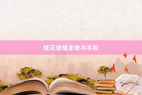 桂花培植圭表与手段